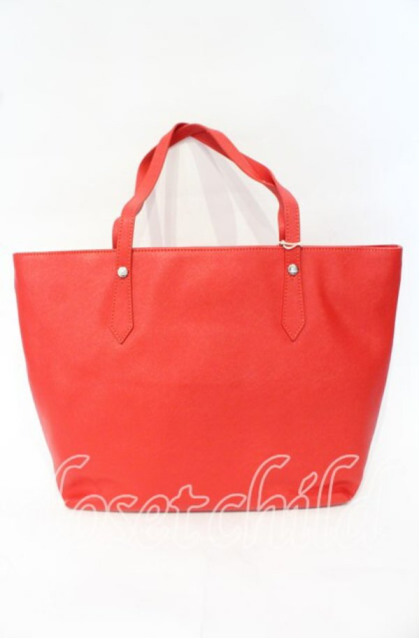 画像4: ヴィヴィアンウエストウッド 中古 / OPPER SAFFIANO TOTE（ショッパーサフィアーノトートバッグ）  レッド  O-25-10-12-057-ba-IG-OS (4)