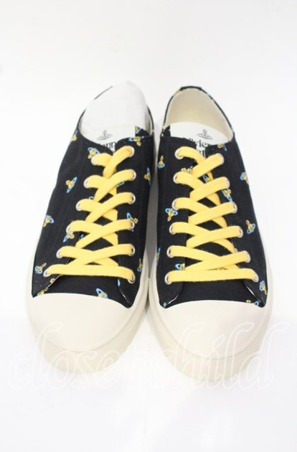 画像2: ヴィヴィアンウエストウッド 中古 / Low Top Canvas Plimsoll スニーカー 42 BABY ORBS  O-25-10-12-061-sh-IG-OS (2)