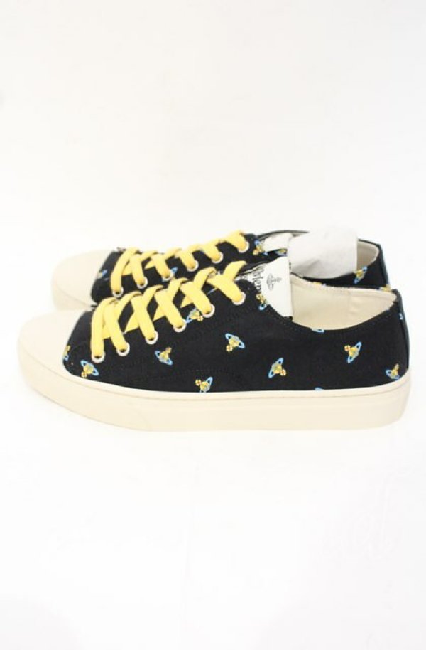 画像3: ヴィヴィアンウエストウッド 中古 / Low Top Canvas Plimsoll スニーカー 42 BABY ORBS  O-25-10-12-061-sh-IG-OS (3)