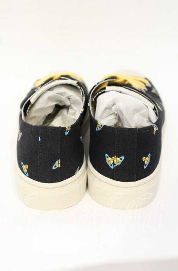 画像4: ヴィヴィアンウエストウッド 中古 / Low Top Canvas Plimsoll スニーカー 42 BABY ORBS  O-25-10-12-061-sh-IG-OS (4)
