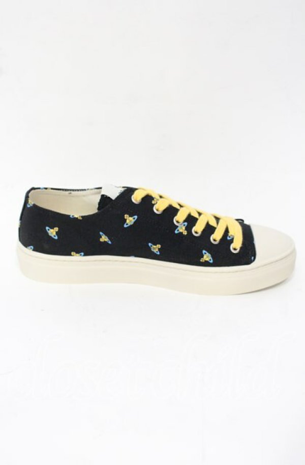 画像5: ヴィヴィアンウエストウッド 中古 / Low Top Canvas Plimsoll スニーカー 42 BABY ORBS  O-25-10-12-061-sh-IG-OS (5)