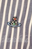 画像2: ヴィヴィアンウエストウッド MAN 中古 / 変形ストライプシャツ 1 ブルー  O-25-10-12-008-bl-YM-OS (2)