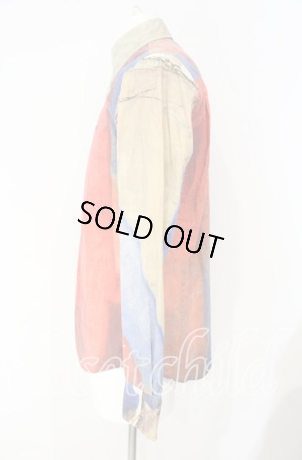 画像3: ヴィヴィアンウエストウッド MAN 中古 / UNION JACK OSSIE SHIRT シャツ 46 マルチ  O-25-10-12-009-bl-YM-OS (3)