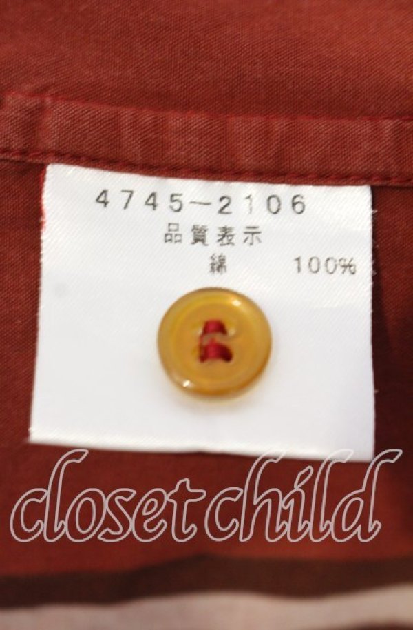 画像6: ヴィヴィアンウエストウッド MAN 中古 / 半袖チェックシャツ 44 レッド  O-25-10-12-010-bl-YM-ZH (6)