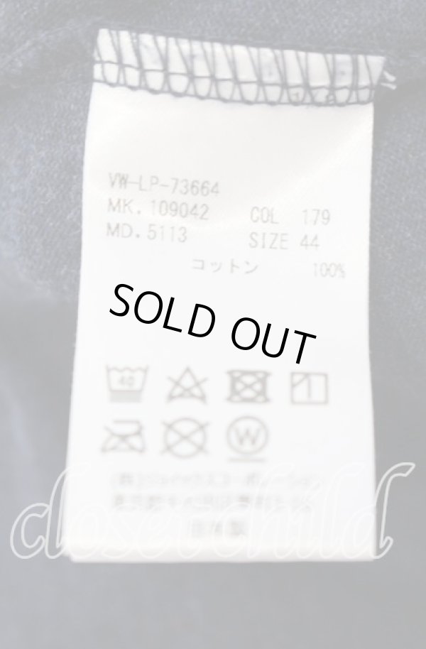 画像7: ヴィヴィアンウエストウッド MAN 中古 / GINGHAM PUPPY Tシャツ 44 ネイビー  O-25-10-12-001-ts-YM-ZH (7)