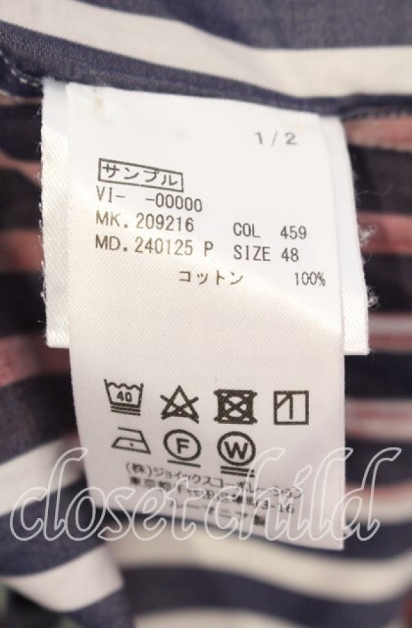 画像6: ヴィヴィアンウエストウッド 中古 / ペインテッドストライプシャツ 48 グリーンｘレッド  O-25-10-12-012-bl-YM-OS (6)