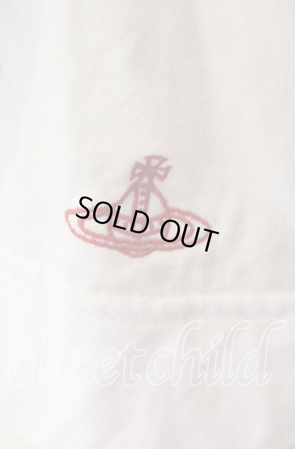 画像2: ヴィヴィアンウエストウッド 中古 / スカーフ付キカットソー  ホワイト  O-25-10-12-015-to-IG-OS (2)