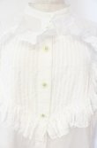 画像2: ヴィヴィアンウエストウッド 中古 / コットンローンラブフリルシャツ 00 ホワイト  O-25-10-12-016-bl-IG-OS (2)