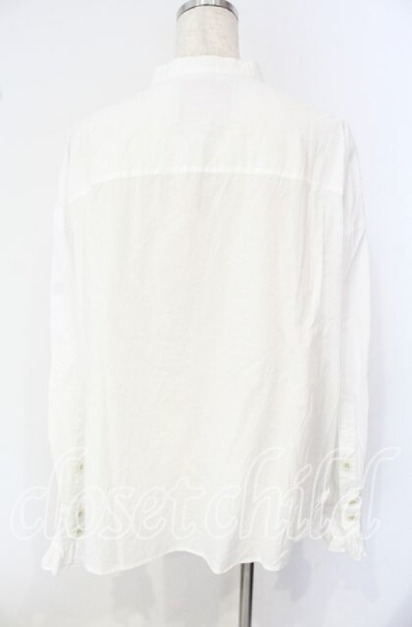 画像4: ヴィヴィアンウエストウッド 中古 / コットンローンラブフリルシャツ 00 ホワイト  O-25-10-12-016-bl-IG-OS (4)