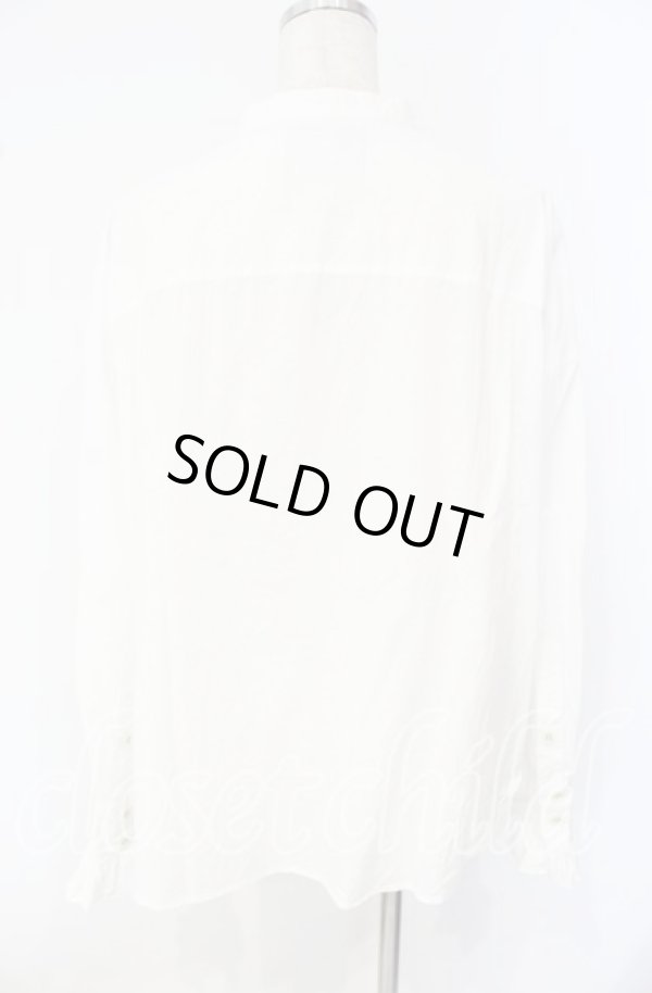 画像4: ヴィヴィアンウエストウッド 中古 / コットンローンラブフリルシャツ 00 ホワイト  O-25-10-12-016-bl-IG-ZY (4)