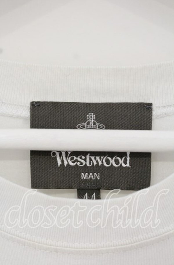 画像3: ヴィヴィアンウエストウッド MAN 中古 / CLIMATE REVOLUTION BEAR” リラックス Tシャツ（クライメイトレボリューションベア） 44 ホワイト  O-25-10-19-021-ts-IG-ZH (3)