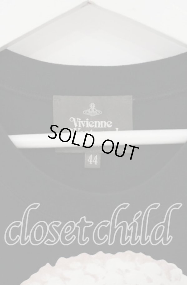 画像2: ヴィヴィアンウエストウッド MAN 中古 / コットンラム リラックスTシャツ 44 ブラック  O-25-10-19-023-ts-IG-OS (2)