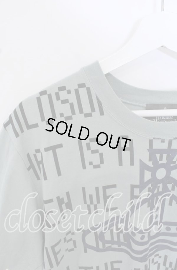 画像4: ヴィヴィアンウエストウッド MAN 中古 / GAIA with LINE ORBリラックスTシャツ（ガイアウィズラインオーブ） 46 グリーン  O-25-10-19-025-ts-IG-ZH (4)