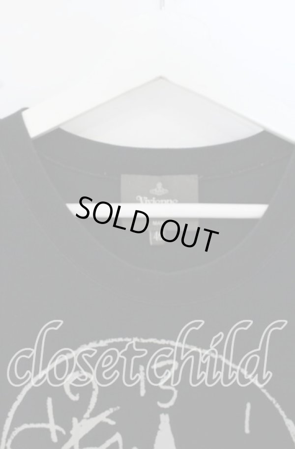 画像2: ヴィヴィアンウエストウッド MAN 中古 / STOP CLIMATE CHANGE” ビッグTシャツ（ストップクライメイトチェンジ） 46 ブラック  O-25-10-19-028-ts-IG-ZH (2)