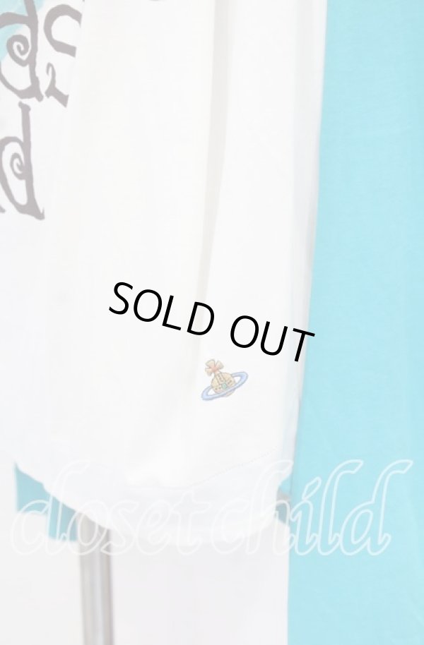 画像3: ヴィヴィアンウエストウッド 中古 / CAT BOSSCHAERT 長袖カットソー S ホワイトｘブルーｘマルチ  O-25-10-19-003-to-YM-ZH (3)