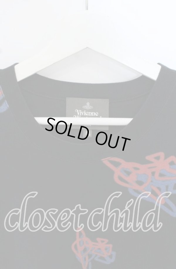 画像3: ヴィヴィアンウエストウッド MAN 中古 / “SPRAY ORB” リラックス Tシャツ（スプレーオーブ） 44 ブラック  O-25-10-19-030-to-IG-ZH (3)