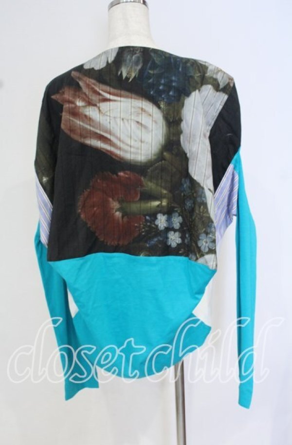 画像5: ヴィヴィアンウエストウッド 中古 / CAT BOSSCHAERT 長袖カットソー S ホワイトｘブルーｘマルチ  O-25-10-19-003-to-YM-ZH (5)