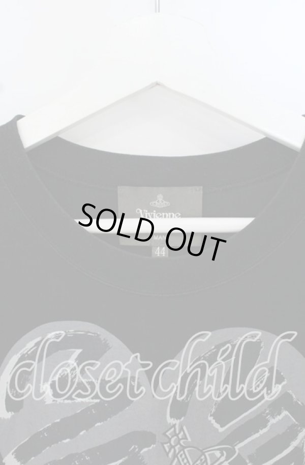 画像2: ヴィヴィアンウエストウッド MAN 中古 / HEART MAN LONDON Tシャツ（ハートマンロンドン）  ブラック  O-25-10-19-035-ts-IG-OS (2)