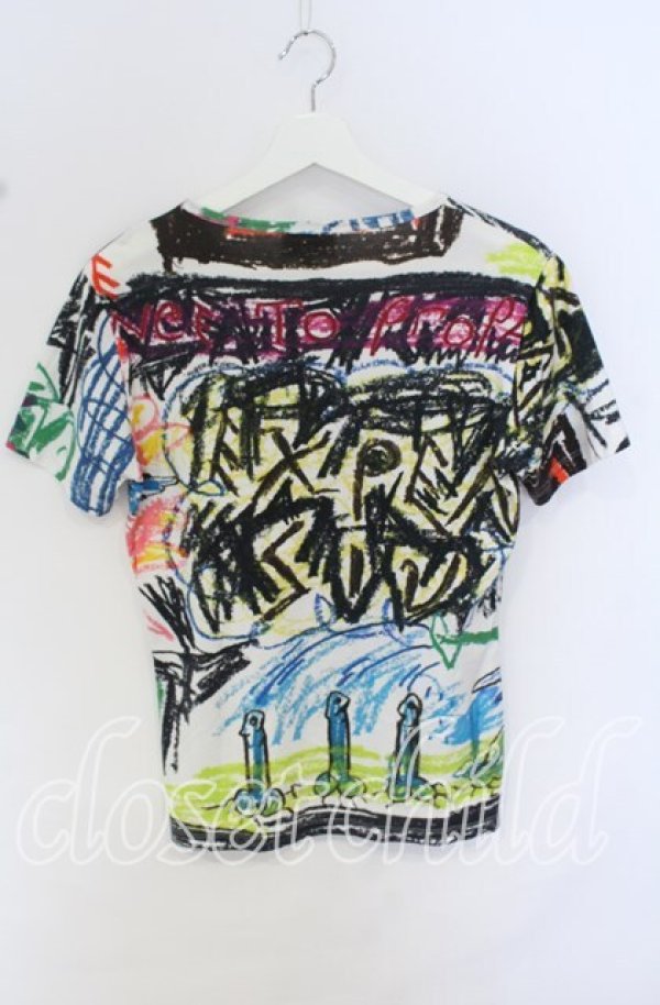 画像3: ヴィヴィアンウエストウッド 中古 / クレヨン柄カットソー 44 マルチ  O-25-10-19-039-ts-YM-ZH (3)