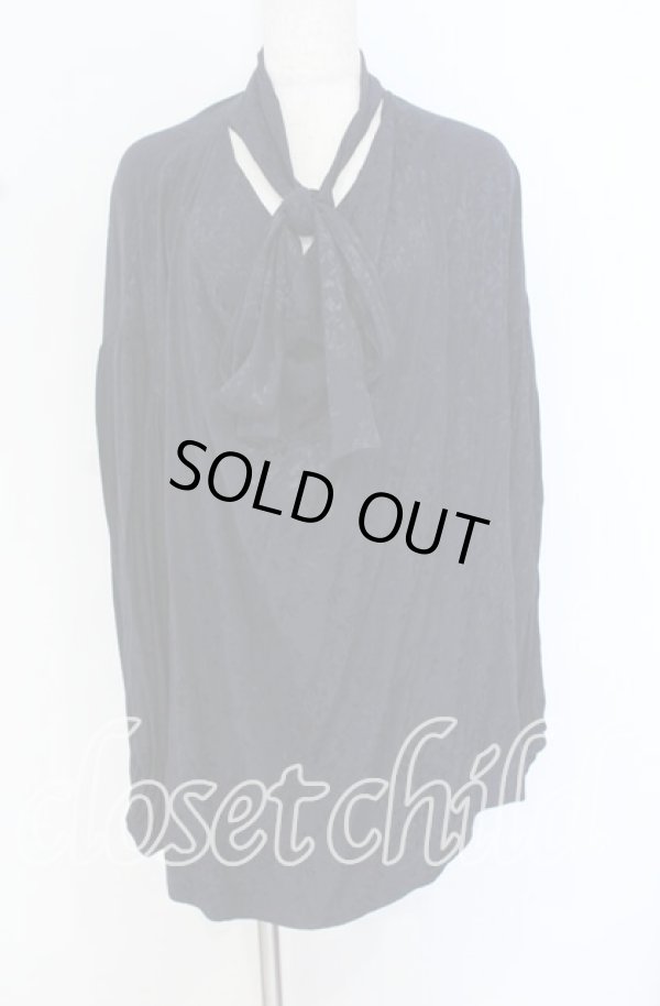 画像3: ANGLOMANIA 中古 / バルーン袖ドレープトップス 38 ネイビー  O-25-10-19-040-to-YM-OS (3)