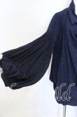 画像5: ANGLOMANIA 中古 / バルーン袖ドレープトップス 38 ネイビー  O-25-10-19-040-to-YM-OS (5)
