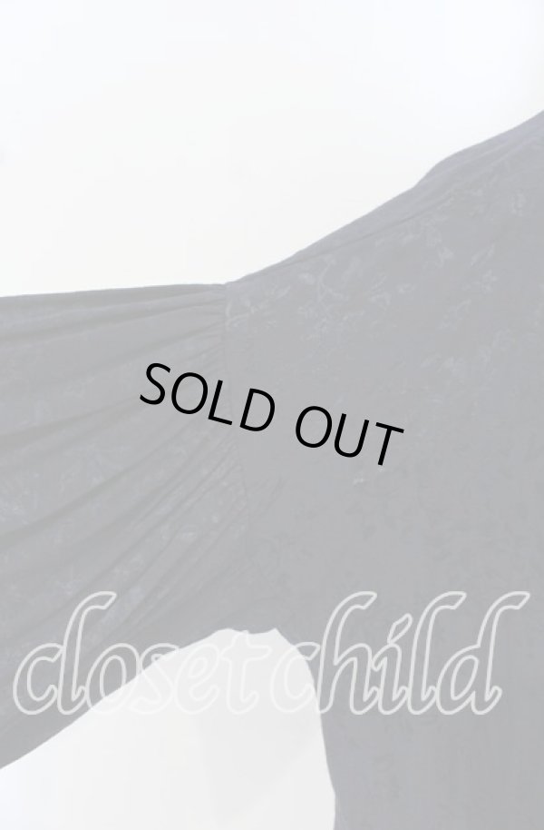 画像6: ANGLOMANIA 中古 / バルーン袖ドレープトップス 38 ネイビー  O-25-10-19-040-to-YM-OS (6)