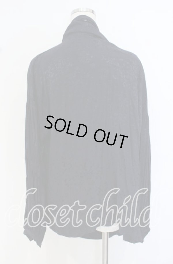 画像7: ANGLOMANIA 中古 / バルーン袖ドレープトップス 38 ネイビー  O-25-10-19-040-to-YM-OS (7)