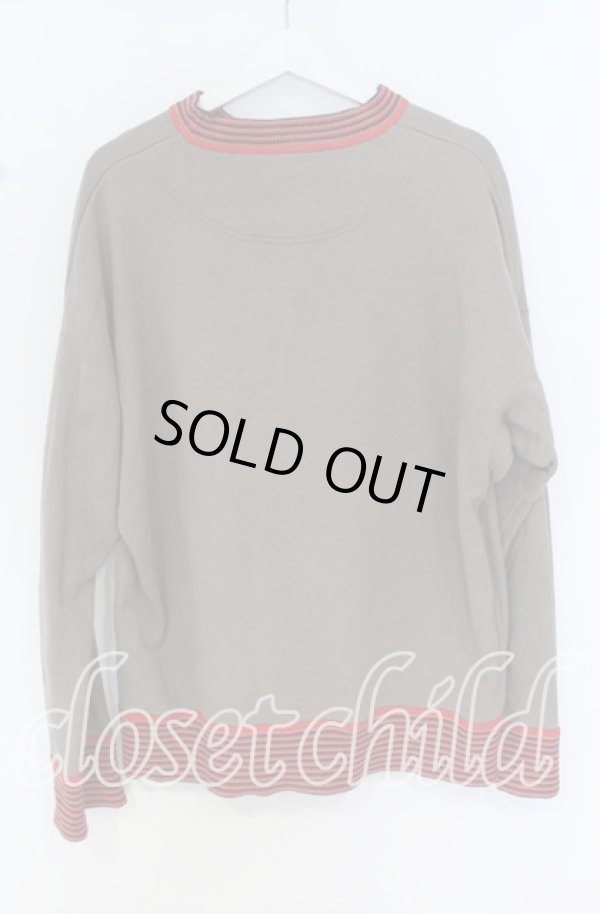 画像3: ヴィヴィアンウエストウッド MAN 中古 / ENDANGERED SPECIES OWL　スウェット 48 グレーｘワイン  O-25-10-19-004-to-YM-ZH (3)