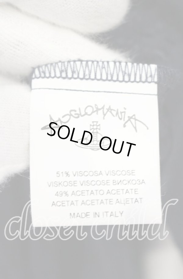 画像8: ANGLOMANIA 中古 / バルーン袖ドレープトップス 38 ネイビー  O-25-10-19-040-to-YM-OS (8)