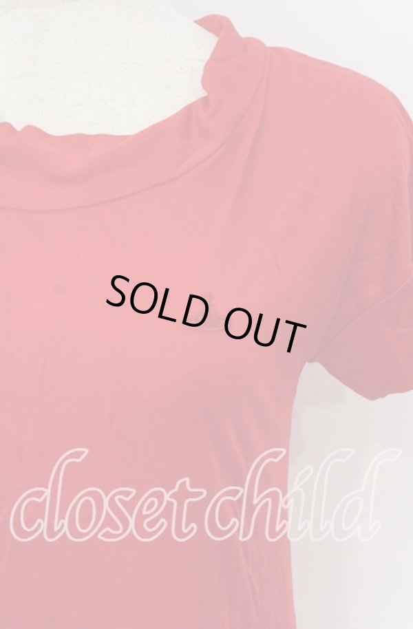 画像2: ヴィヴィアンウエストウッド 中古 / カットワンピース 2 レッド  O-25-10-19-043-to-YM-ZH (2)