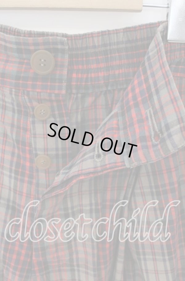 画像3: ヴィヴィアンウエストウッド MAN 中古 / チェックワイドリネン混パンツ 46 マルチ（ブラウン系）  O-25-10-19-046-pa-YM-ZH (3)