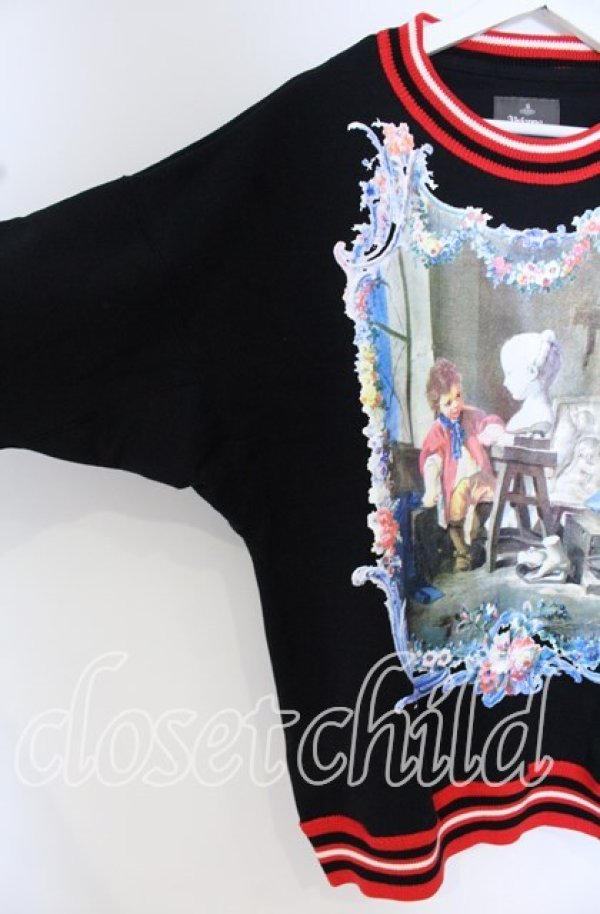 画像2: ヴィヴィアンウエストウッド MAN 中古 / SWEATSHIRTS SCULPTURE BOY（スウェットシャツ スカルプチャーボーイ） 44 ブラック  O-25-10-19-005-to-IG-OS (2)