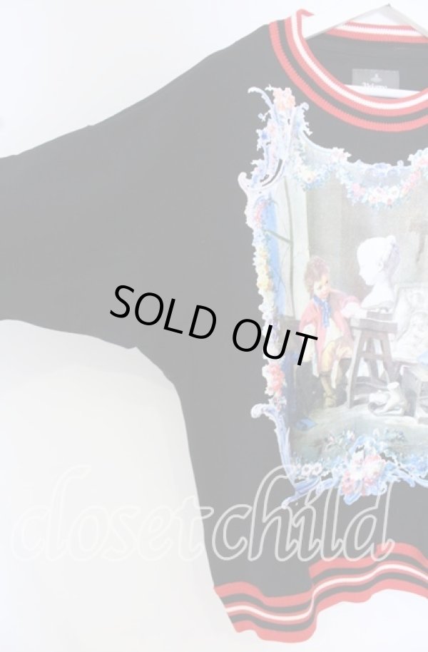 画像2: ヴィヴィアンウエストウッド MAN 中古 / SWEATSHIRTS SCULPTURE BOY（スウェットシャツ スカルプチャーボーイ） 44 ブラック  O-25-10-19-005-to-IG-ZH (2)
