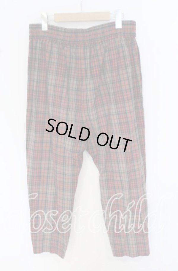 画像4: ヴィヴィアンウエストウッド MAN 中古 / チェックワイドリネン混パンツ 46 マルチ（ブラウン系）  O-25-10-19-046-pa-YM-ZH (4)