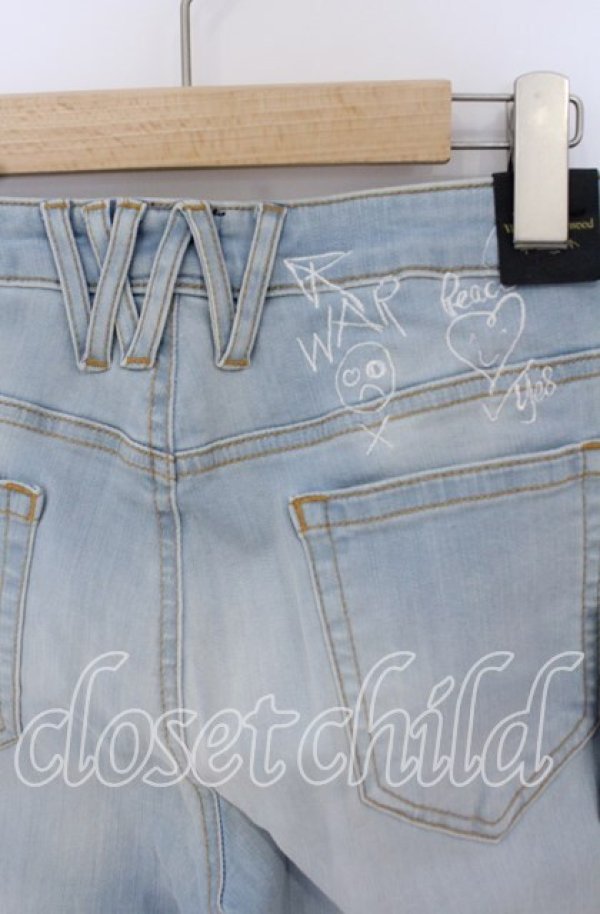 画像4: ANGLOMANIA 中古 / SUPER SKINNY DENIM（スーパースキニーデニムパンツ） 30 ライトインディゴ  O-25-10-19-047-pa-YM-ZH (4)