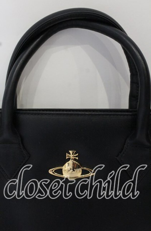 画像2: ヴィヴィアンウエストウッド 中古 / プレーンバッグ  ブラック  O-25-10-19-049-ba-IG-OS (2)