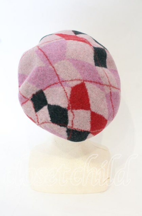 画像2: ヴィヴィアンウエストウッド 中古 / HARLEQUIN バスクベレー（ハーレクインバスクベレー） M~S ピンク  O-25-10-19-054-ha-IG-ZH (2)