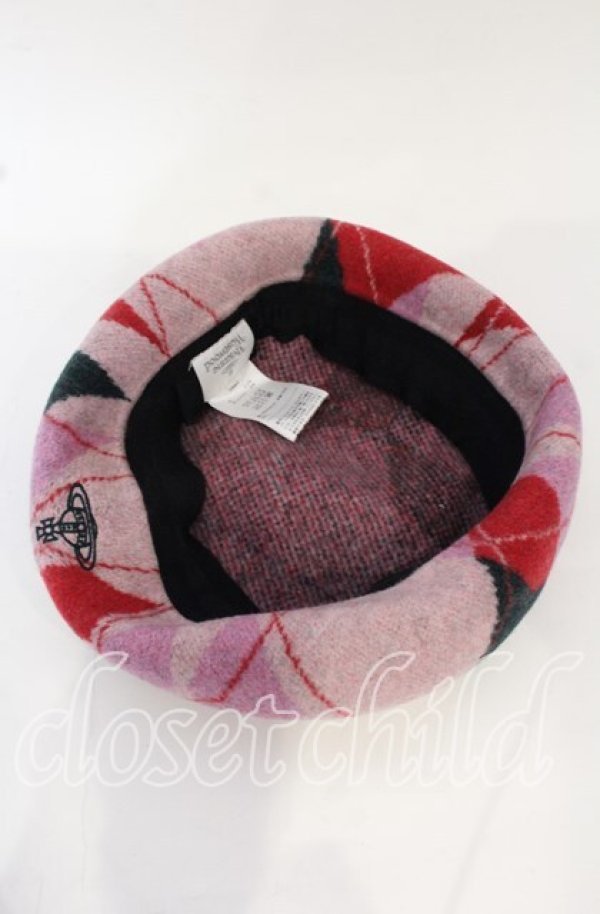 画像3: ヴィヴィアンウエストウッド 中古 / HARLEQUIN バスクベレー（ハーレクインバスクベレー） M~S ピンク  O-25-10-19-054-ha-IG-ZH (3)