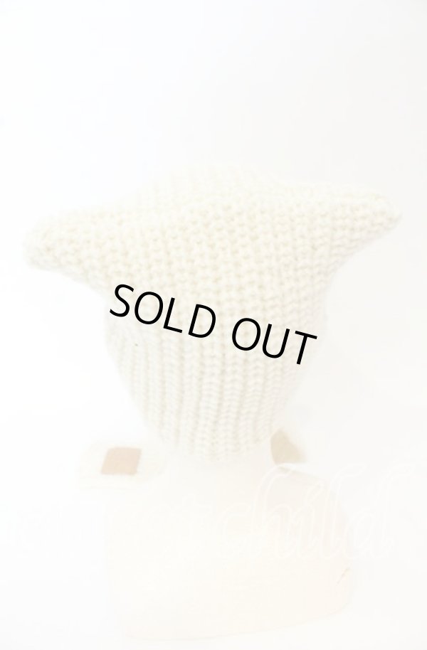 画像4: ヴィヴィアンウエストウッド 中古 / Cat Ear Kint（キャットイヤーニットキャップ）  アイボリー  O-25-10-19-055-ha-YM-OS (4)