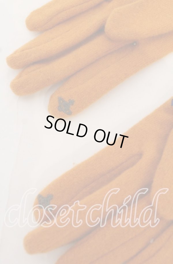 画像4: ヴィヴィアンウエストウッド 中古 / Barbed Wire Globe（バーブルワイヤーグローブ）  イエローｘネイビー  O-25-10-19-057-gd-YM-ZH (4)