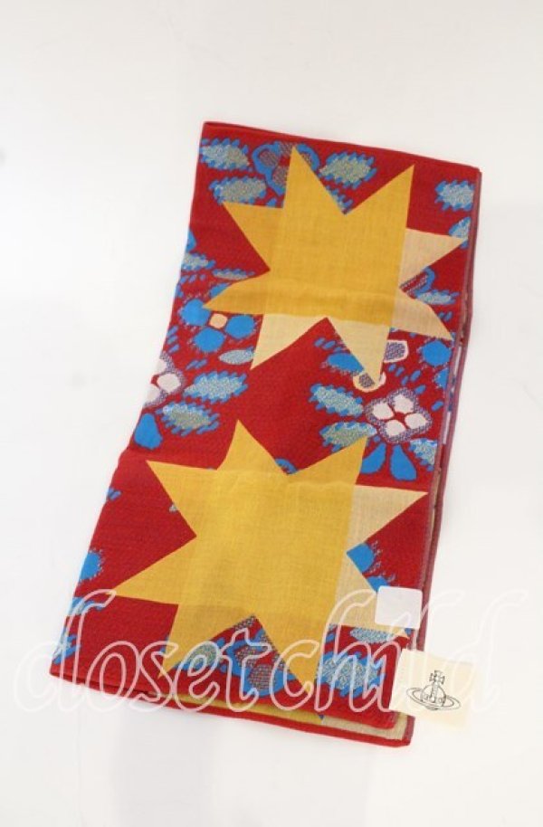 画像3: ヴィヴィアンウエストウッド 中古 / ハンカチ  レッドｘイエロー  O-25-10-19-058-gd-YM-OS (3)