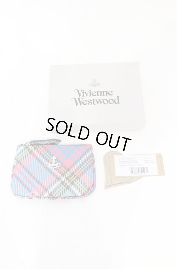 画像5: ヴィヴィアンウエストウッド 中古 / BIOGREEN SAFFIANO PRINTED COIN PURSE（バイオグリーンサフィアーノプリンテッドコインケース）  マックアンディタータン  O-25-10-19-059-gd-YM-OS (5)