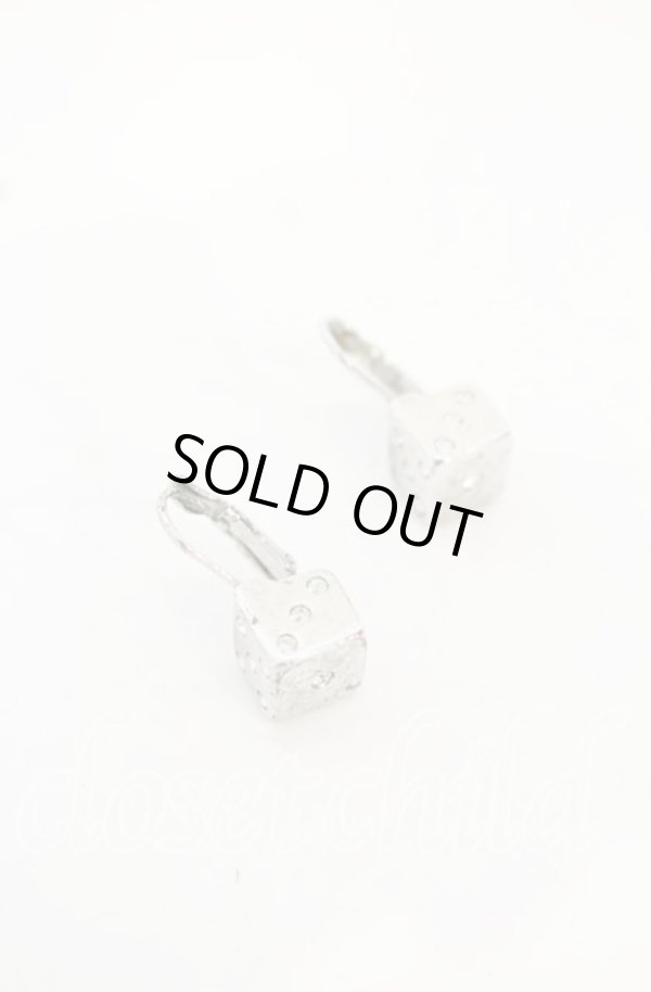 画像2: ヴィヴィアンウエストウッド 中古 / Dice Earrings（ダイスイヤリング）  シルバー  O-25-10-19-060-ac-YM-OS (2)