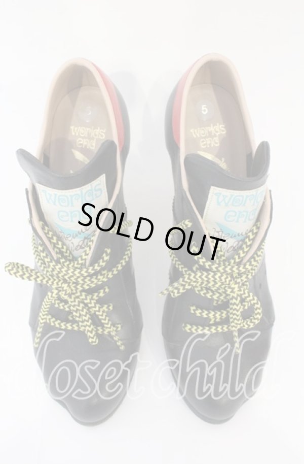 画像3: Worlds End 中古 / 猫足ブーツ 5（23.5-24cm） ブラックｘイエロー  O-25-10-19-062-sh-YM-ZH (3)