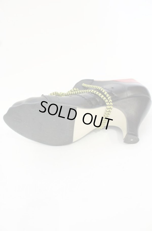 画像6: Worlds End 中古 / 猫足ブーツ 5（23.5-24cm） ブラックｘイエロー  O-25-10-19-062-sh-YM-ZH (6)