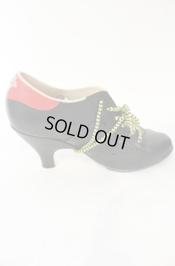 画像8: Worlds End 中古 / 猫足ブーツ 5（23.5-24cm） ブラックｘイエロー  O-25-10-19-062-sh-YM-ZH (8)