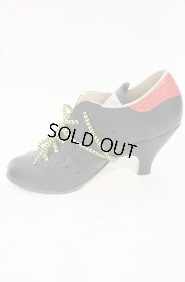 画像9: Worlds End 中古 / 猫足ブーツ 5（23.5-24cm） ブラックｘイエロー  O-25-10-19-062-sh-YM-ZH (9)