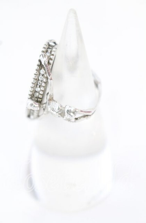 画像2: ヴィヴィアンウエストウッド 中古 / Skeleton Ring（スケルトン　リング） S（11号） シルバー  O-25-10-19-063-rg-YM-OS (2)