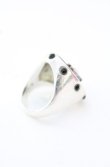 画像5: ヴィヴィアンウエストウッド 中古 / Black Oval Ring（ブラックオーバル　リング） S（11号） ブラックｘシルバー  O-25-10-19-064-rg-YM-OS (5)
