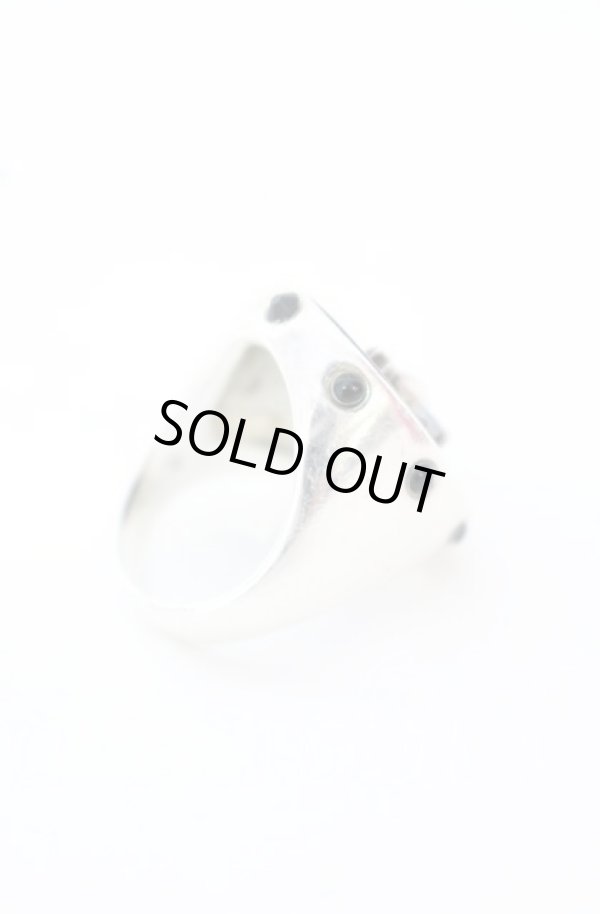 画像5: ヴィヴィアンウエストウッド 中古 / Black Oval Ring（ブラックオーバル　リング） S（11号） ブラックｘシルバー  O-25-10-19-064-rg-YM-OS (5)
